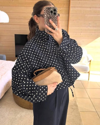 Übergangsjacke Damen Polka-Dot - Cecile LavelleBraun
