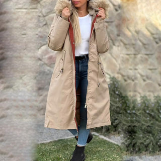 Übergangsjacke Damen Tailliert in Khaki