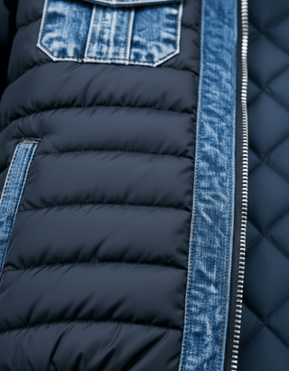 Übergangsjacke Herren Blau Gesteppt - Cecile LavelleBlau