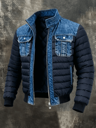 Übergangsjacke Herren Blau Gesteppt - Cecile LavelleBlau