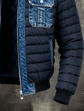 Übergangsjacke Herren Blau Gesteppt - Cecile LavelleBlau