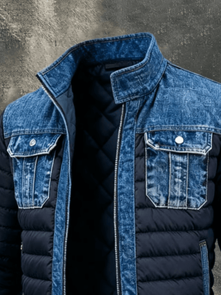Übergangsjacke Herren Blau Gesteppt - Cecile LavelleBlau