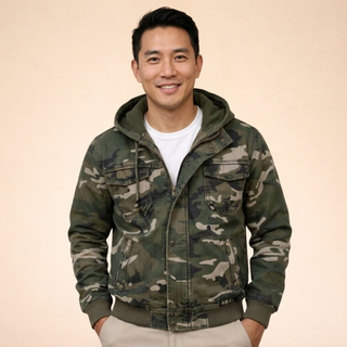 Übergangsjacke Herren Camouflage