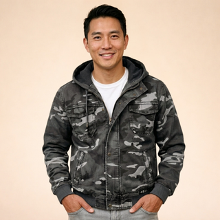 Übergangsjacke Herren Camouflage