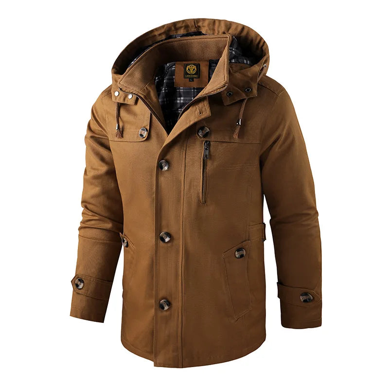 Übergangsjacke Herren mit Kapuze