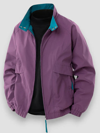 Übergangsjacke Herren Mit Reißverschluss in Lila