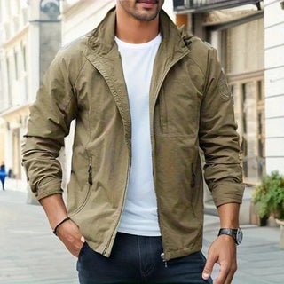 Übergangsjacke Herren Regular Fit in Braun