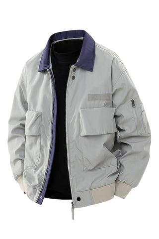 Übergangsjacke Herren Utility mit Taschen - Cecile LavelleSilber