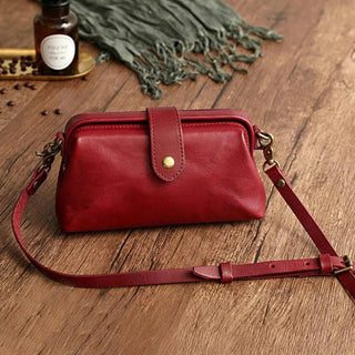 Umhängetasche Damen im Vintage-Stil - Cecile LavelleRot