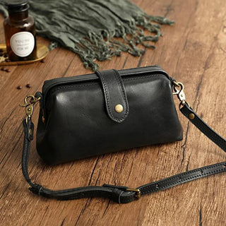 Umhängetasche Damen im Vintage-Stil - Cecile LavelleSchwarz