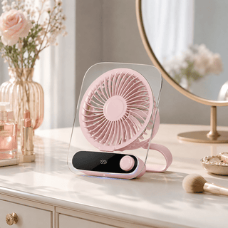 USB Ventilator mit Akku und Nachtlicht - Cecile LavelleRosa