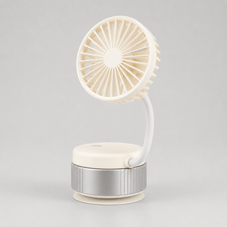 USB Ventilator tragbar mit flexiblem Standfuß - Cecile LavelleWeiß