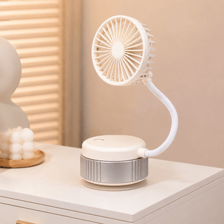 USB Ventilator tragbar mit flexiblem Standfuß - Cecile LavelleWeiß