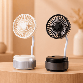 USB Ventilator tragbar mit flexiblem Standfuß - Cecile LavelleWeiß