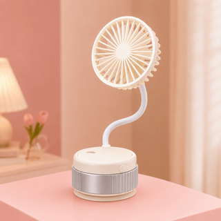 USB Ventilator tragbar mit flexiblem Standfuß - Cecile LavelleWeiß
