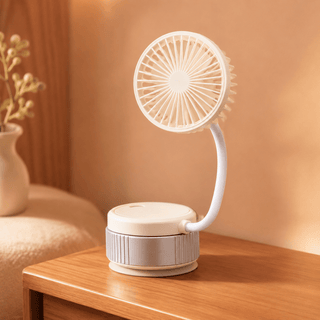 USB Ventilator tragbar mit flexiblem Standfuß - Cecile LavelleWeiß