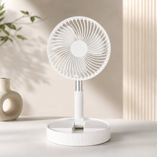 Ventilator klappbar mit Akku als Tisch & Standventilator - Cecile LavelleWeiß