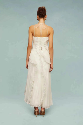 Verspieltes Rüschen - Maxikleid - Cecile LavelleLila