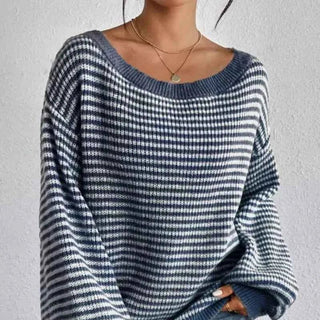 Warme Damen Pullover - Cecile LavelleBlau