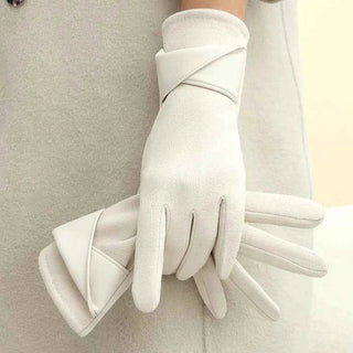 Warme Handschuhe Damen - Cecile LavelleWeiß