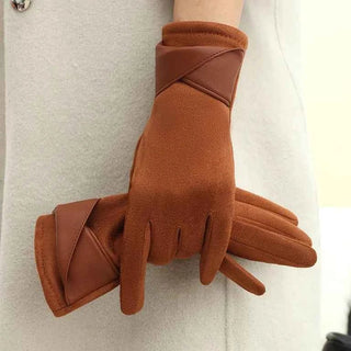 Warme Handschuhe Damen - Cecile LavelleKaramell