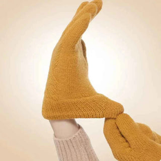 Warme Strickhandschuhe Damen - Cecile LavelleSchwarz