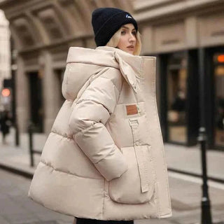 Warme Winterjacke - Cecile LavelleBeige