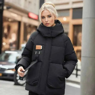 Warme Winterjacke - Cecile LavelleSchwarz