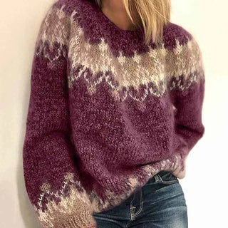 Warmer Feinstrickpullover - Cecile LavelleDunkelrot