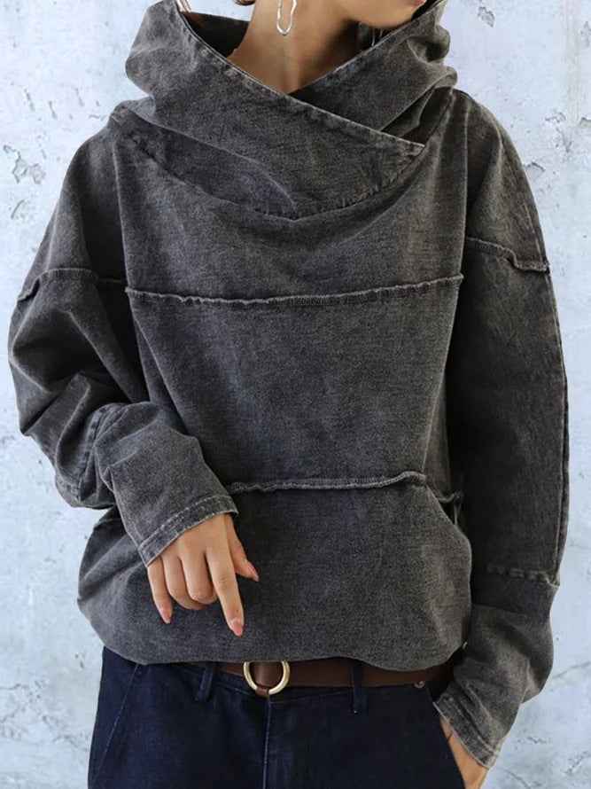 Washed-look hoodie