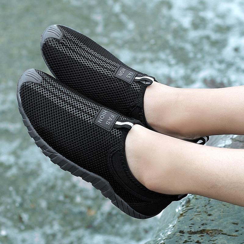 Water shoes, lightweight and slip-resistant with slip-on design