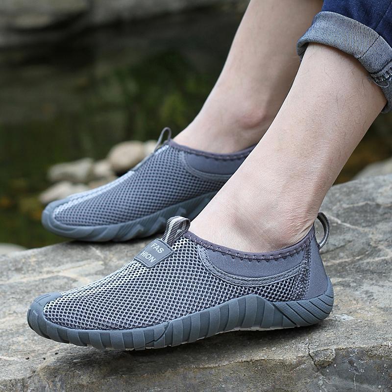 Water shoes, lightweight and slip-resistant with slip-on design