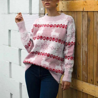 Weihnacht pullover Damen - Cecile LavelleRosa