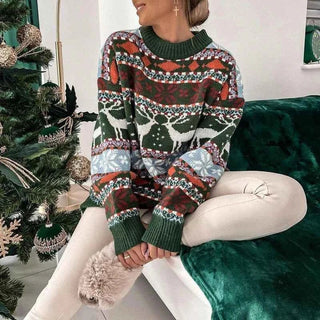 Weihnachtspullover Damen - Cecile LavelleGrün