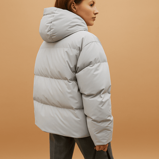 Winterjacke Damen Puffer mit Stehkragen - Cecile LavelleSchwarz