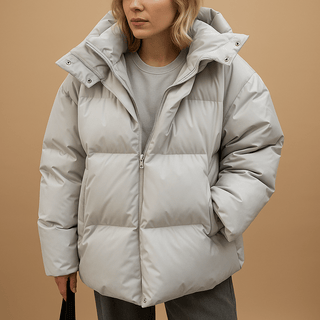 Winterjacke Damen Puffer mit Stehkragen - Cecile LavelleGrün