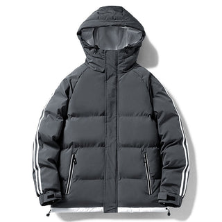 Winterjacke Herren Gesteppt in Grau