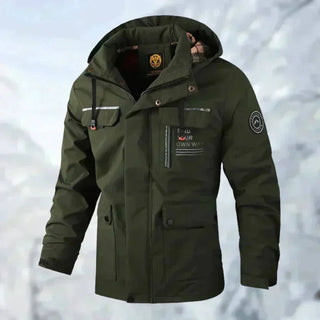 Winterjacke Herren mit Kapuze und Taschen - Cecile LavelleGrün