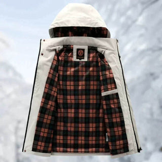 Winterjacke Herren mit Kapuze und Taschen - Cecile LavelleGrün