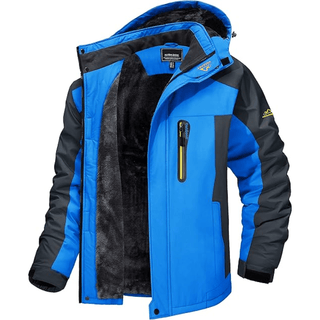Winterjacke Herren Outdoor mit Fleecefutter - Cecile LavelleBlau