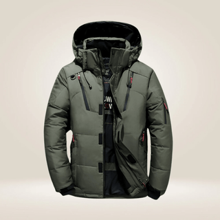 Winterjacke Herren Outdoor mit Kapuze - Cecile LavelleGrün