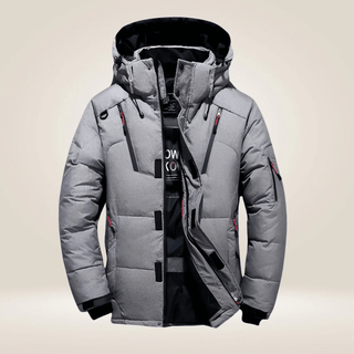 Winterjacke Herren Outdoor mit Kapuze - Cecile LavelleGrau