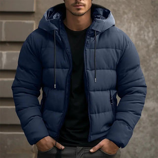 Winterjacke Herren Regular Fit in Dunkelblau