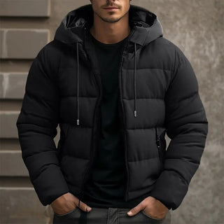Winterjacke Herren Regular Fit in Schwarz