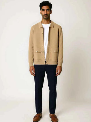 Wolljacke Herren Klassisch - Cecile LavelleKamel