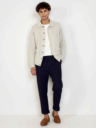 Wolljacke Herren Klassisch - Cecile LavelleCremeweiß