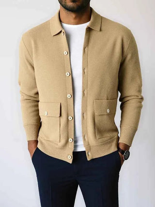 Wolljacke Herren Klassisch - Cecile LavelleMilitärgrün