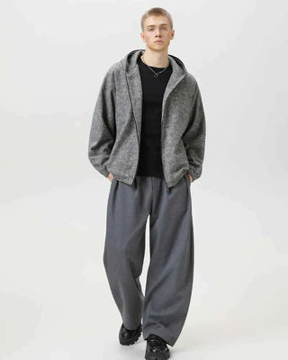 Wollmischung Kapuzenjacke Herren - Cecile LavelleTaupe