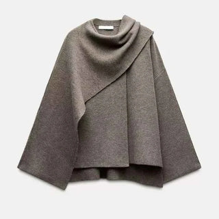 Weich fallender Poncho mit Oversize-Schnitt