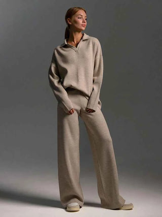 Zweiteiliges Set mit Pullover und weiter Hose